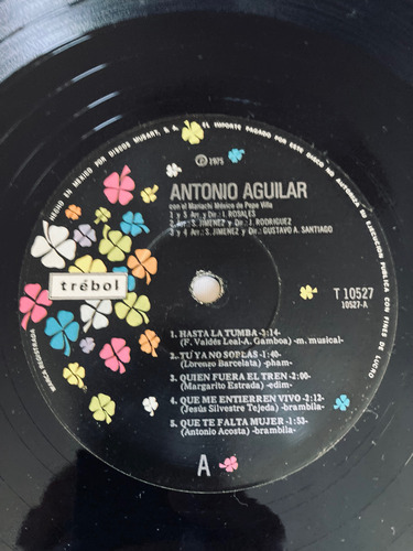 Antonio Aguilar / Antonio Aguilar Lp Vinilo 1975 Mx Estándar (Usado)