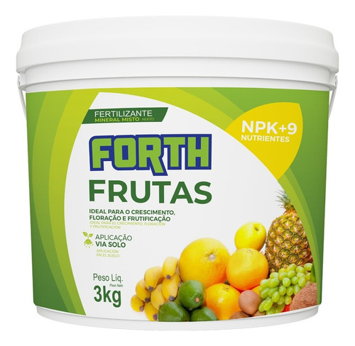 Adubo Fertilizante Frutas Forth 3kg - Pomar Frutificação