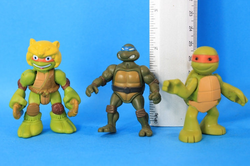 Lote 3 Figuras Tmnt Tortugas Ninja Playmates (Usado)
