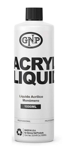 Liquido Acrilico Gnp Profesional 1000ml Monomero