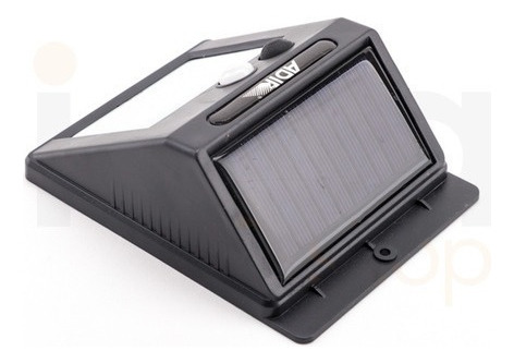 Lámpara Solar Led Sensor De Movimiento Adir 10451 Estructura Negro