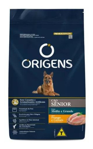 Origens Ração Para Cachorro Sênior Porte Médio E Grande 15kg