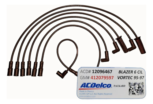 Cables De Bujias Blazer 262 Vortec 94-97 Acdelco Garantia