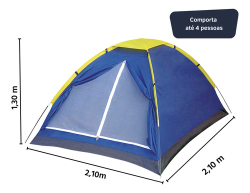 Barraca Camping Iglu Para Até 4 Pessoas