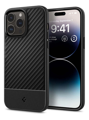 Funda Spigen Core Armor iPhone 14 Pro - Black Mate