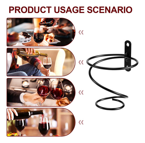 .. Pacote De 6 Prateleiras De Vinho Montadas Na Parede -