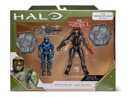 Boneco Halo Infinite Spartan Mk V Blue E Jega Rdomnai 2380