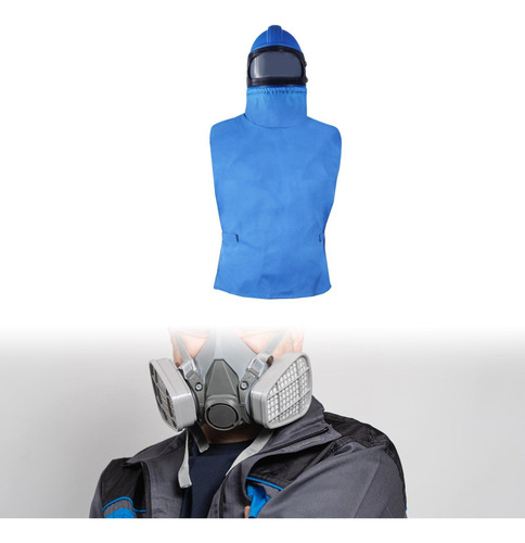 Casco Para Chorro De Arena Capucha Para Chorro Espejo Curvo