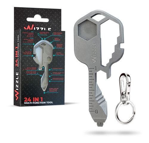 Wizzle Edc Multitool - Accesorio De Llavero 24 En 1, Solució