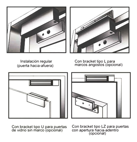 Imagen 7 de 8 de Kit Control De Acceso Electroimán 10 Llaveros Botón No Touch