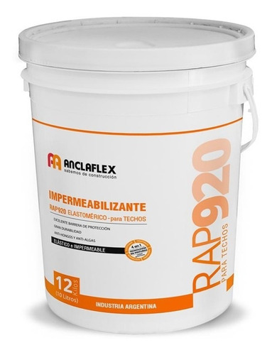Imagen 1 de 10 de Pintura Acrilico Anclaflex Rojo X 20 Litros