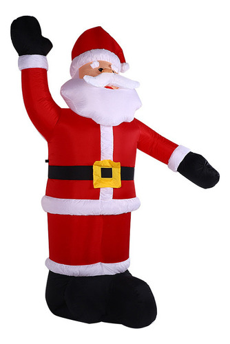 Decoración De Papá Noel Inflable Led De 2,4 M