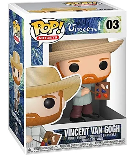 Funko Pop! Artistas: Vincent Van Gogh, Multicolor, 3.75 PuLG