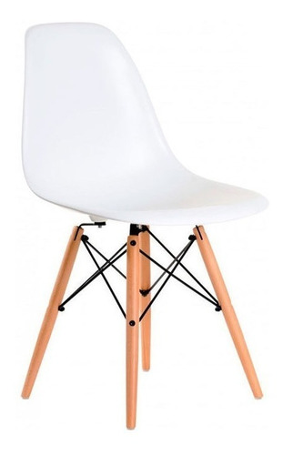 Imagen 2 de 3 de Silla de comedor Garden Life Eames, estructura color blanco, 4 unidades