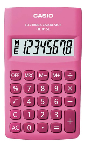 Calculadora Casio Hl-815l-pk Rosada