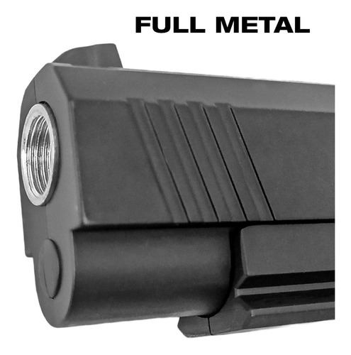 Imagen 6 de 10 de Pistola Airsoft Vigor Ops Black 6 Mm Replica Metalica