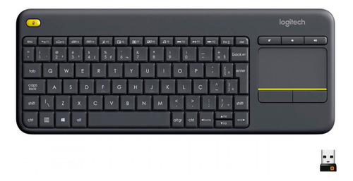 Teclado Logitech K400 Plus S/ Fio Touch 920-007125