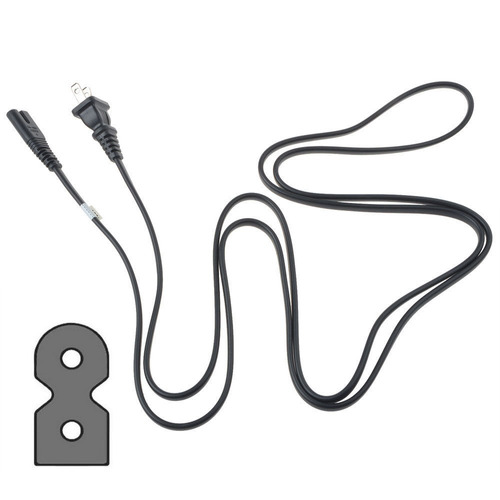 2prong Polarizado Cable De Corriente Para Panasonic Dmr-es45