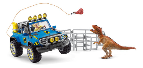 Schleich Camion De Juguete De Dinosaurio Con Poste Avanzado