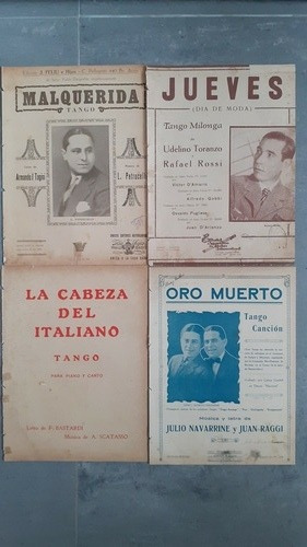 Imagen 2 de 3 de Tango Antiguas Partituras. Lote De 12. 51926.