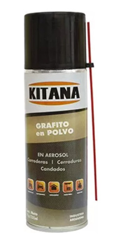 Grafito En Polvo Kitana Aerosol 115grs Cerraduras Candados