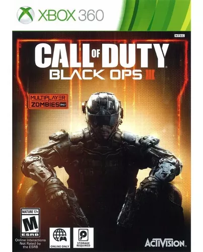 Game Xbox 360 Call Of Duty Black Ops 3 Modo Zumbi ( Mídia Física/ Original/  Novo/ Lacrado)