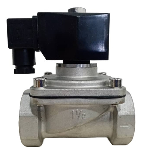 Válvula Solenoide Acero Inoxidable 1-1/2' Nc 110 Vac 60hz