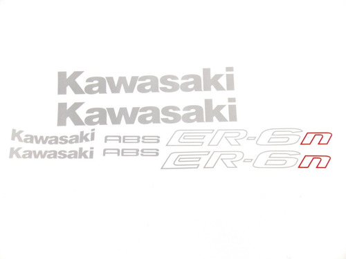 Kit Jogo Faixa Emblema Adesivo Kawasaki Er-6nd 2014 Fgc
