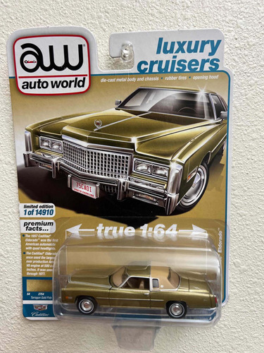 Auto World 1/64 1975 Cadillac Eldorado Luxury Cruisers Nuevo