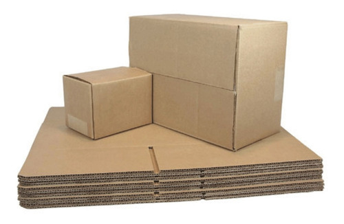 Imagen 1 de 10 de Cajas Cartón Exportación Embalaje Reforz. 60x38x38cm X10u