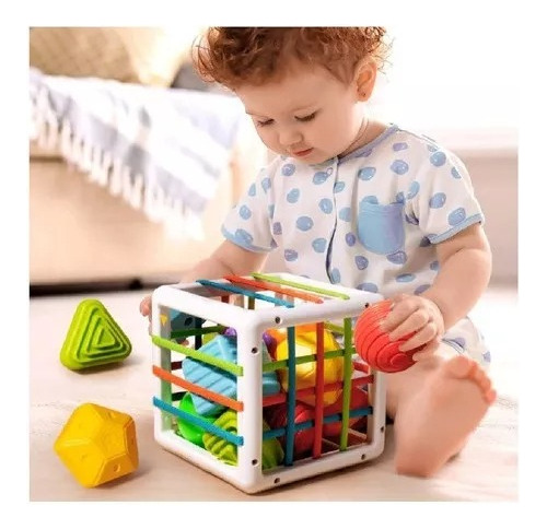 Juguete Interactivo De Habilidad Motora Cubo Montessori