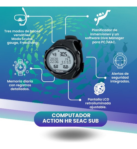 Computador De Buceo Hr Action Seac Sub
