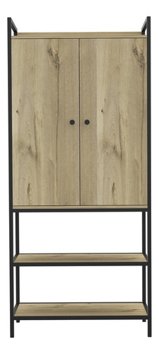 Closet 2 Puertas 5 Repisas Fm-029c Café Claro