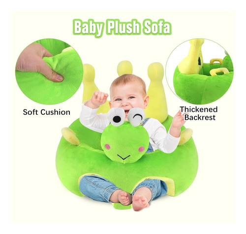 Bebé Sillón Soporte Sentar Dinosaurio Perrito Cerdito Conejo Verde