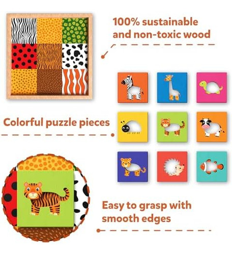 Skillmatics Juego De Rompecabezas Con Patrones De Animales: