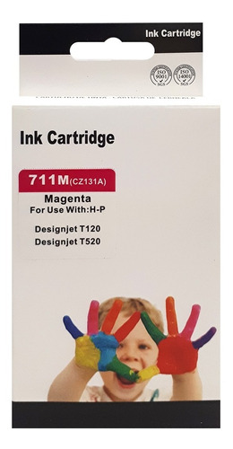 Cartucho Maxcolor Ink-131a Magenta Compatibl Hp T120 Cz131a 