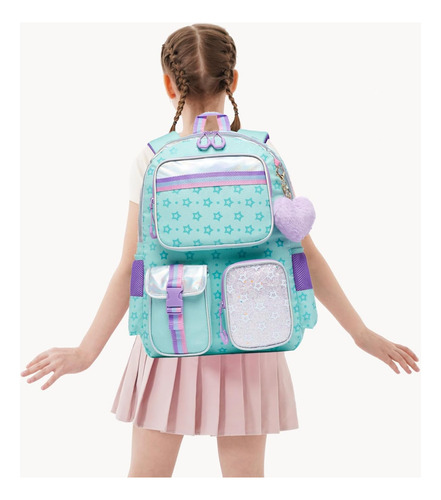Mochila Escolar Linda Para Niñas De 8-10 Años, Estilosa