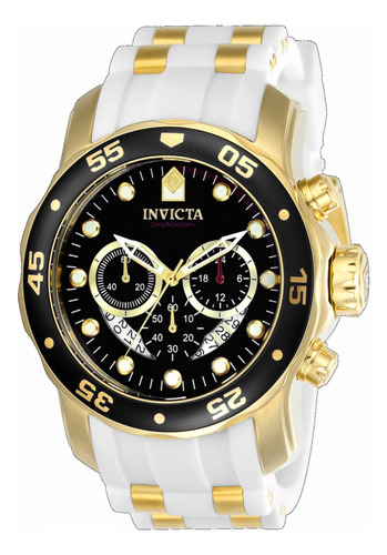 Reloj Para Hombres Invicta Pro Diver 20289 Oro Blanco