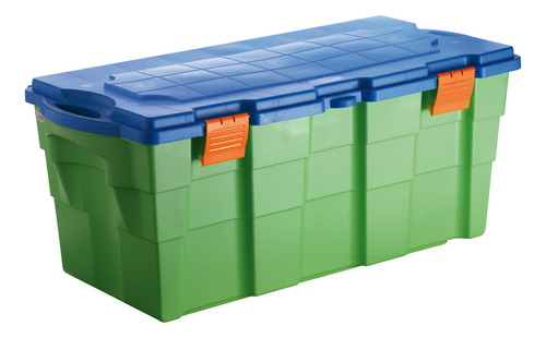 Caja Organizadora Para Juguetes Baúl 100 Lt Wenco Color Verde