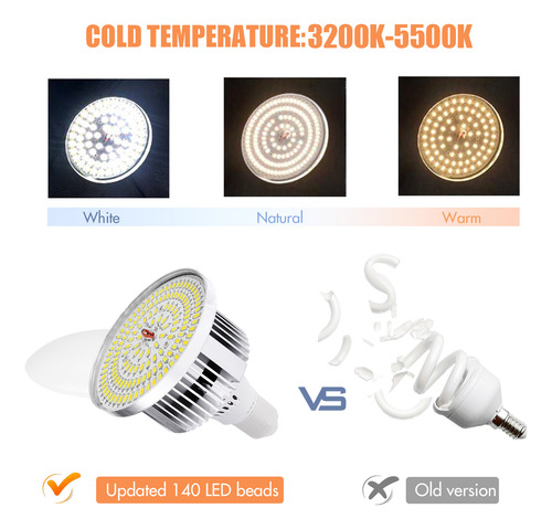 Bombilla Led De 85 W, 3200k-5500k, Bombilla De Fotografía