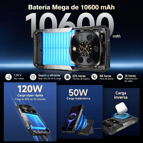 Ulefone Armor 28 Ultra Dual Sim 1 Tb Negro 16 Gb Ram
