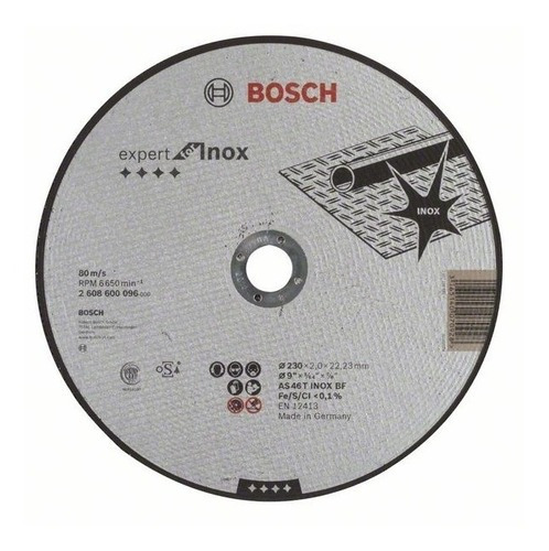 Disco Abrasivo Corte Recto Expert Inoxidable 9 X 5/64 Bosch