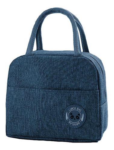 Bolsa Lancheira Trabalho Escolar Termica Resistente Moda Cor Azul