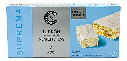 Turrón Español Tipo Alicante Sin Tacc Sin Azúcar 200 Gr