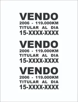 Comprar Calcos Vendo Auto  Cartel Vendo | Sticker | Plotter | Vinilo