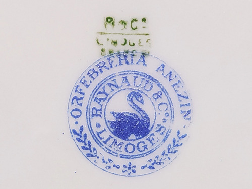 Sopera Porcelana Francesa Limoges Raynaud Orfebrería Anezin (Usado)
