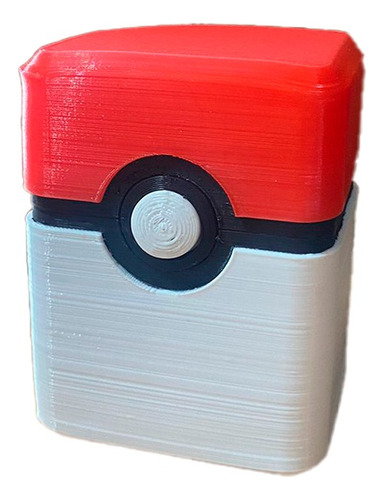 Deck Box Pokemon Pokeball Clasica Premium Pla 3d