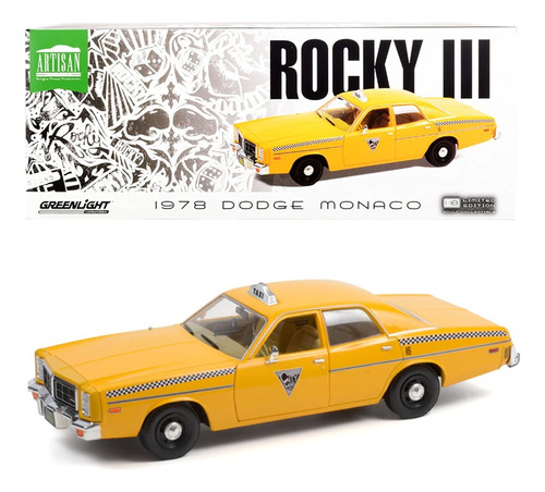 Greenlight Artisan Dodge Monaco 1978 Rocky 3 Taxi 1/18