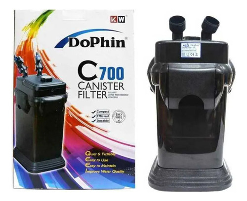 Filtro Canister Dolphin C700 Para Acuario 150 A 250 Litros 