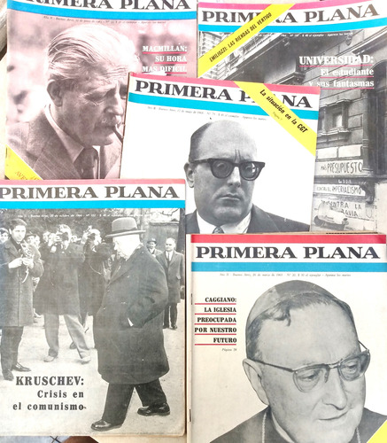 Revistas Primera Plana 1963 Y 64 - Kruschev Torre Nilson 
